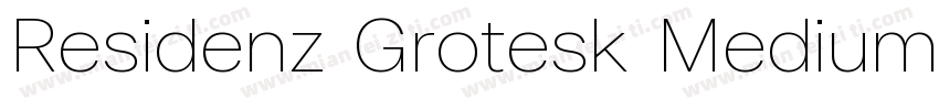 Residenz Grotesk Medium Wide字体转换